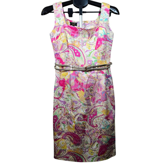 Escada Dress Womens Small Sheath Paisley Dress Neiman Marcus Luxury Designer 36 - Picture 3 of 14